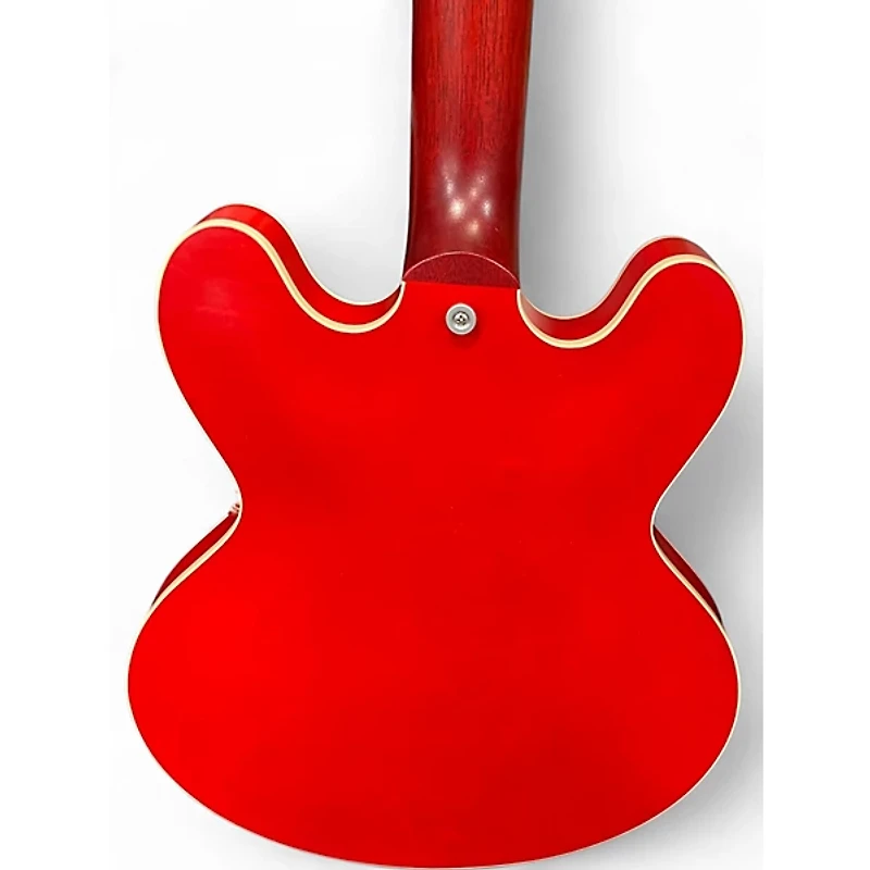 Used Gibson ES335 Satin RED Hollow Body Electric Guitar