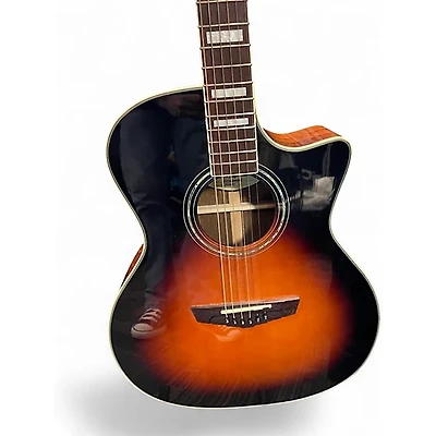 Used D'Angelico Premier Series Gramercy CS Cutaway Orchestra Vintage Sunburst Acoustic Electric Guitar