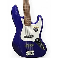 Used Fender Standard Fretless Jazz Bass Blue Electric Bass Guitar