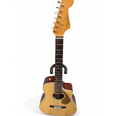 Used Fender Malibu CE Natural Acoustic Electric Guitar