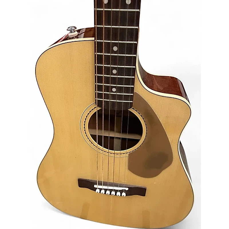 Used Fender Malibu CE Natural Acoustic Electric Guitar