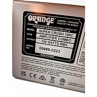 Used Orange Amplifiers Super Crush 100 Guitar Combo Amp