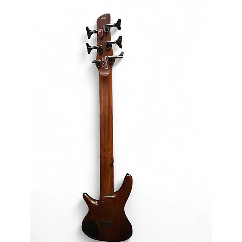 Used Ibanez SR506 6 String Brown Electric Bass Guitar