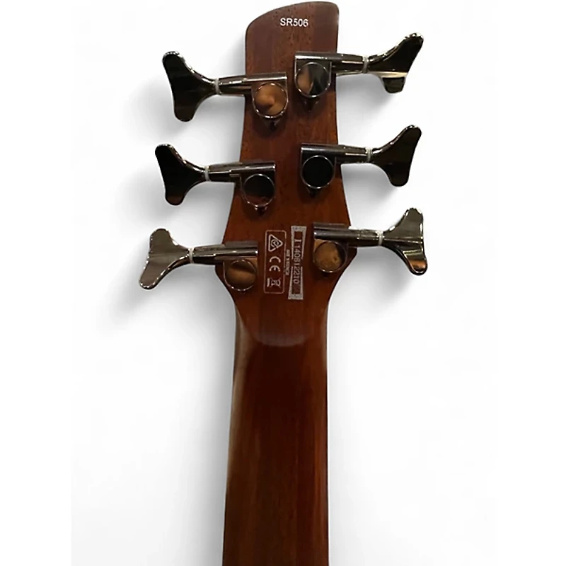 Used Ibanez SR506 6 String Brown Electric Bass Guitar