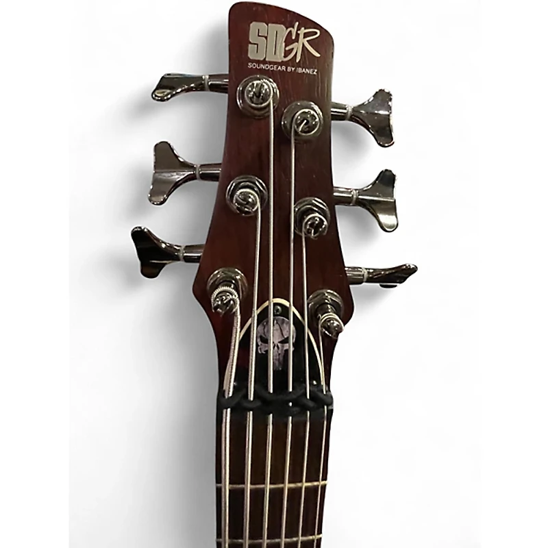 Used Ibanez SR506 6 String Brown Electric Bass Guitar