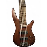 Used Ibanez SR506 6 String Brown Electric Bass Guitar