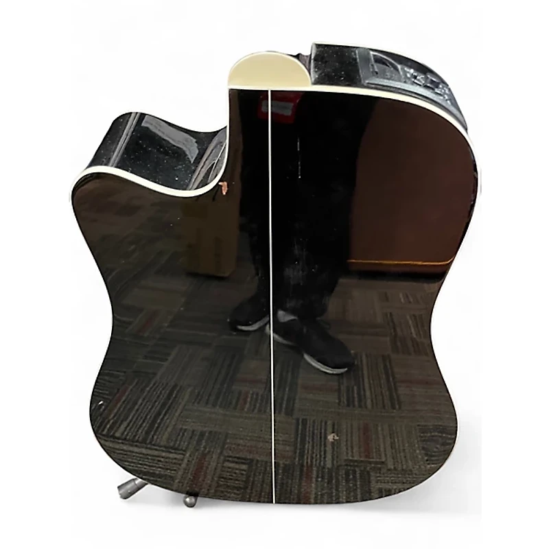 Used Takamine EG341C Black Acoustic Electric Guitar