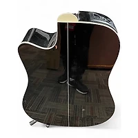 Used Takamine EG341C Black Acoustic Electric Guitar