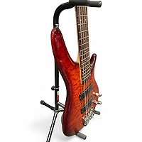 Used Ibanez SR405 5 String DRAGON EYE BURST Electric Bass Guitar