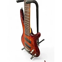 Used Ibanez SR405 5 String DRAGON EYE BURST Electric Bass Guitar