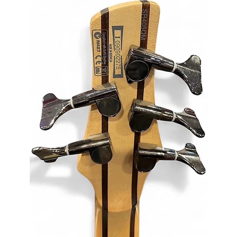 Used Ibanez SR405 5 String DRAGON EYE BURST Electric Bass Guitar