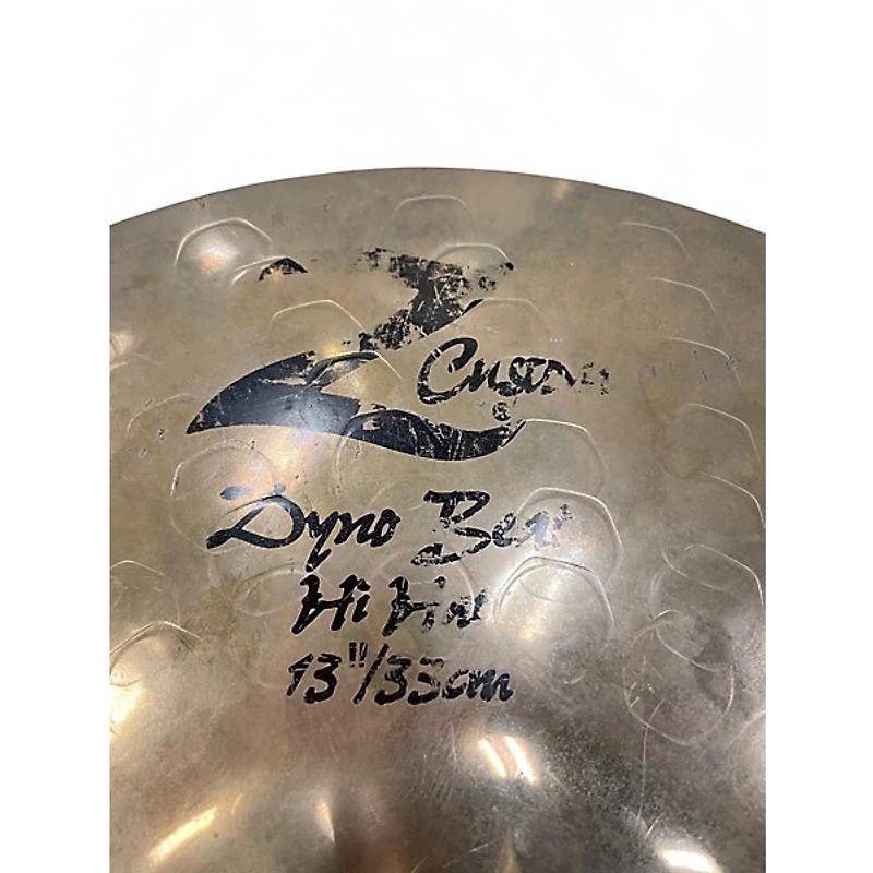 Used Zildjian 13in Z Custom Dyno Beat Hi Hat Bottom Cymbal