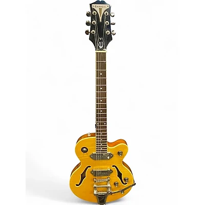 Used Epiphone Wildkat with Bigsby Natural Hollow Body Electric Guitar