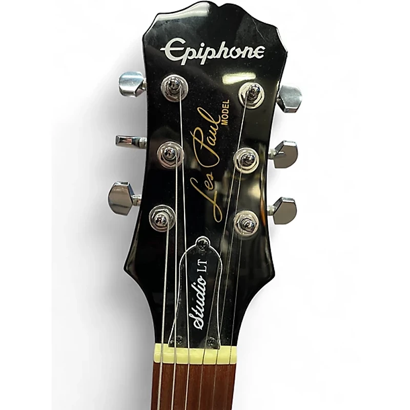 Used Epiphone Les Paul Studio LT Black Solid Body Electric Guitar