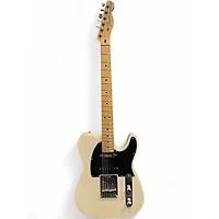 Used Fender Deluxe Nashville Telecaster Olympic White Solid Body Electric Guitar