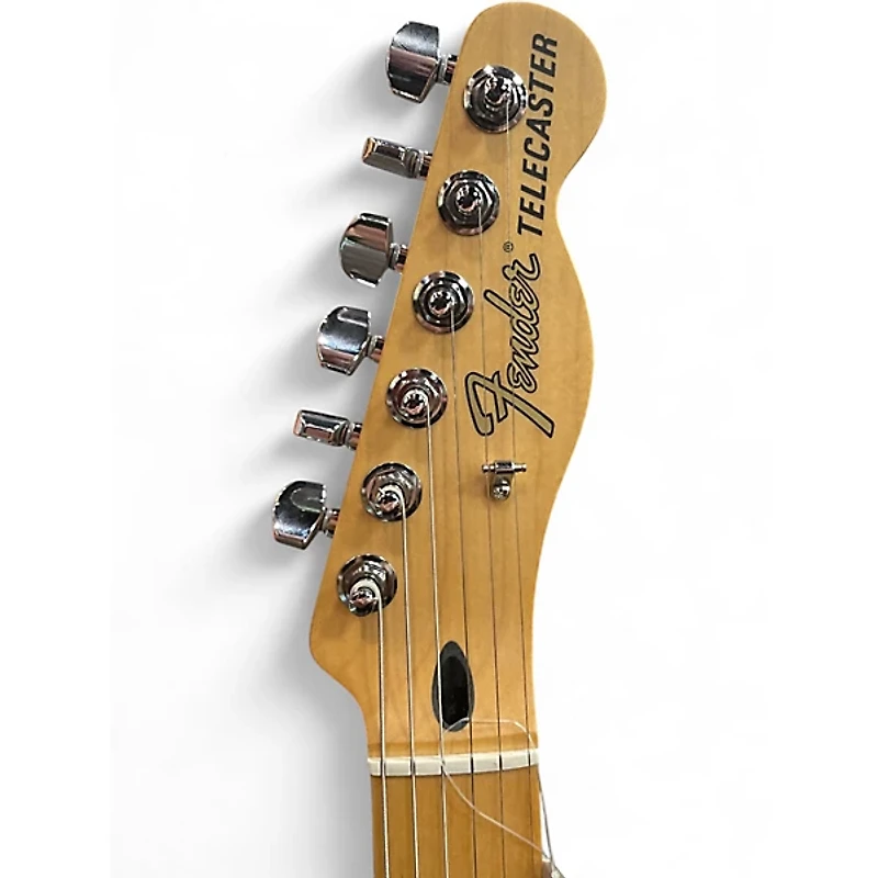 Used Fender Deluxe Nashville Telecaster Olympic White Solid Body Electric Guitar