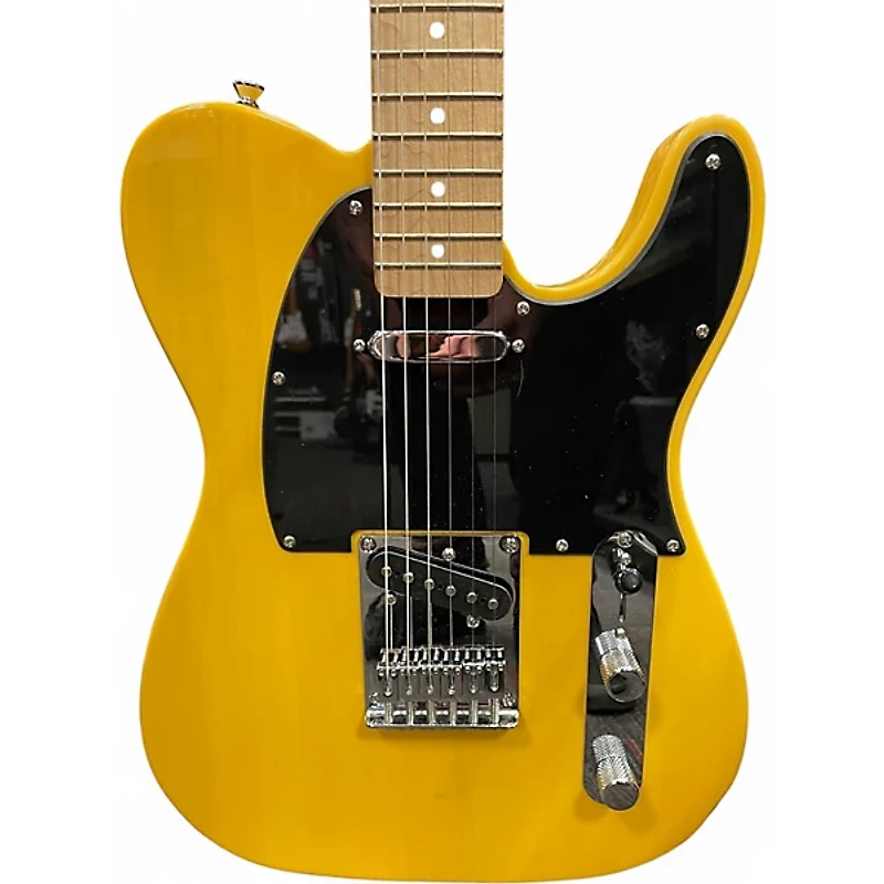 Used Squier Telecaster Blonde Solid Body Electric Guitar