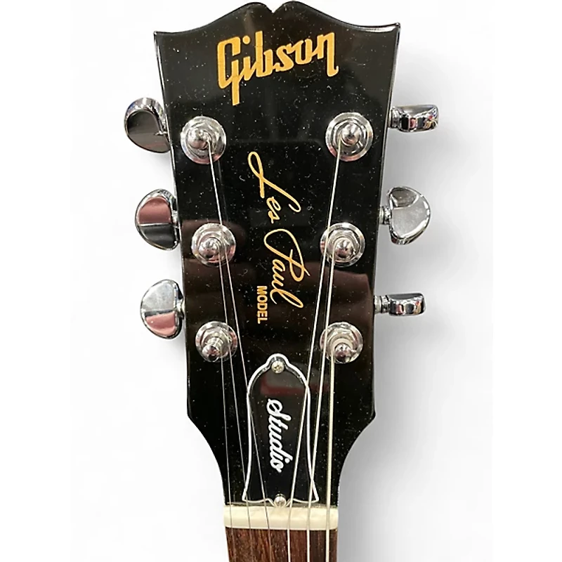 Used Gibson Les Paul Studio Left Handed Black Electric Guitar