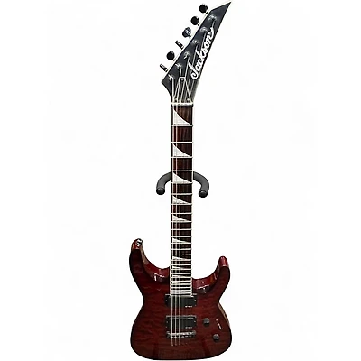 Used Jackson DKXT Dinky TRANSPARENT RED Solid Body Electric Guitar