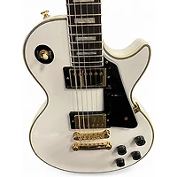 Used Epiphone Les Paul Custom Alpine White Solid Body Electric Guitar