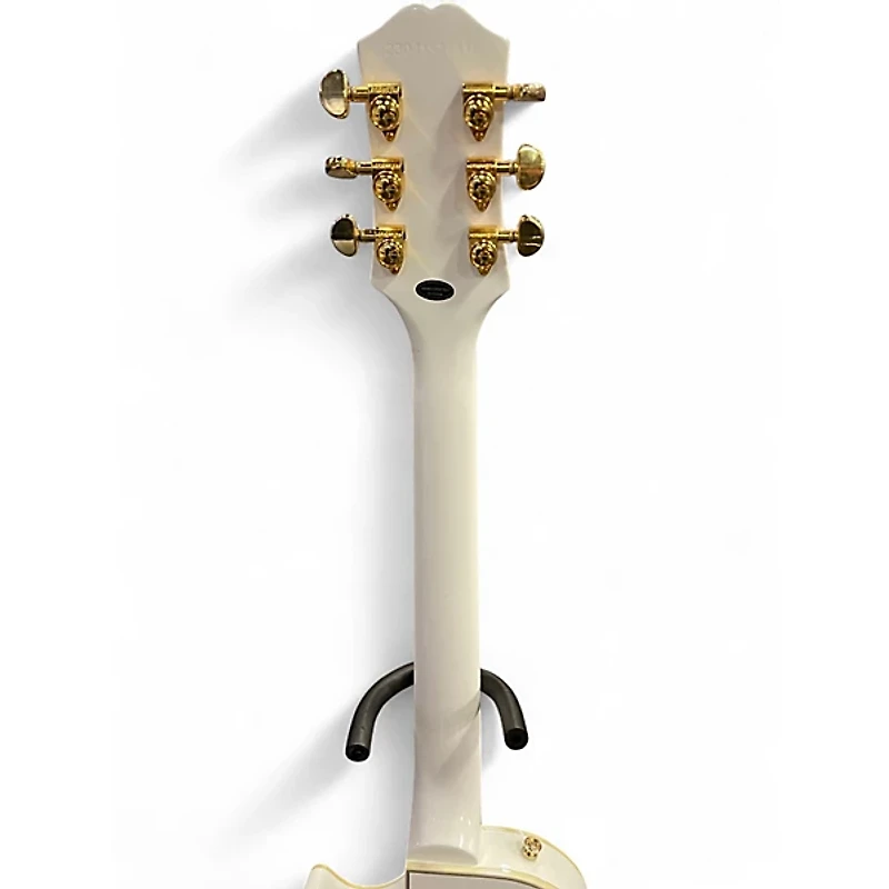 Used Epiphone Les Paul Custom Alpine White Solid Body Electric Guitar