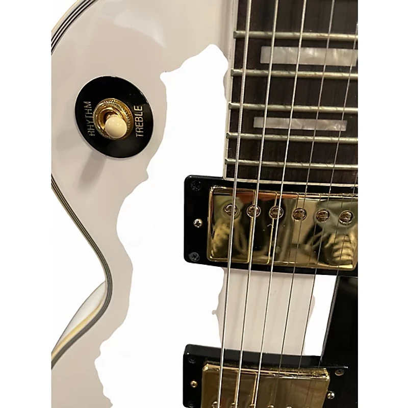 Used Epiphone Les Paul Custom Alpine White Solid Body Electric Guitar