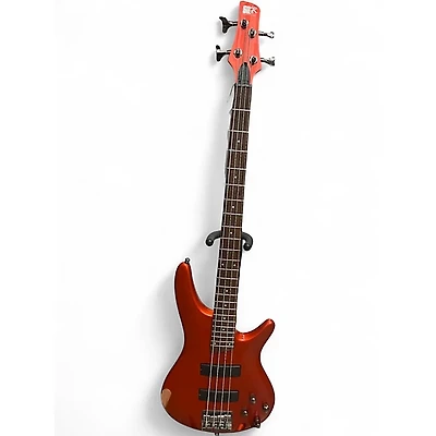 Used Ibanez SR300 Orange Electric Bass Guitar