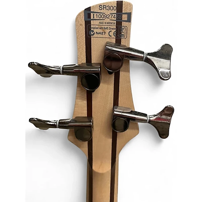 Used Ibanez SR300 Orange Electric Bass Guitar