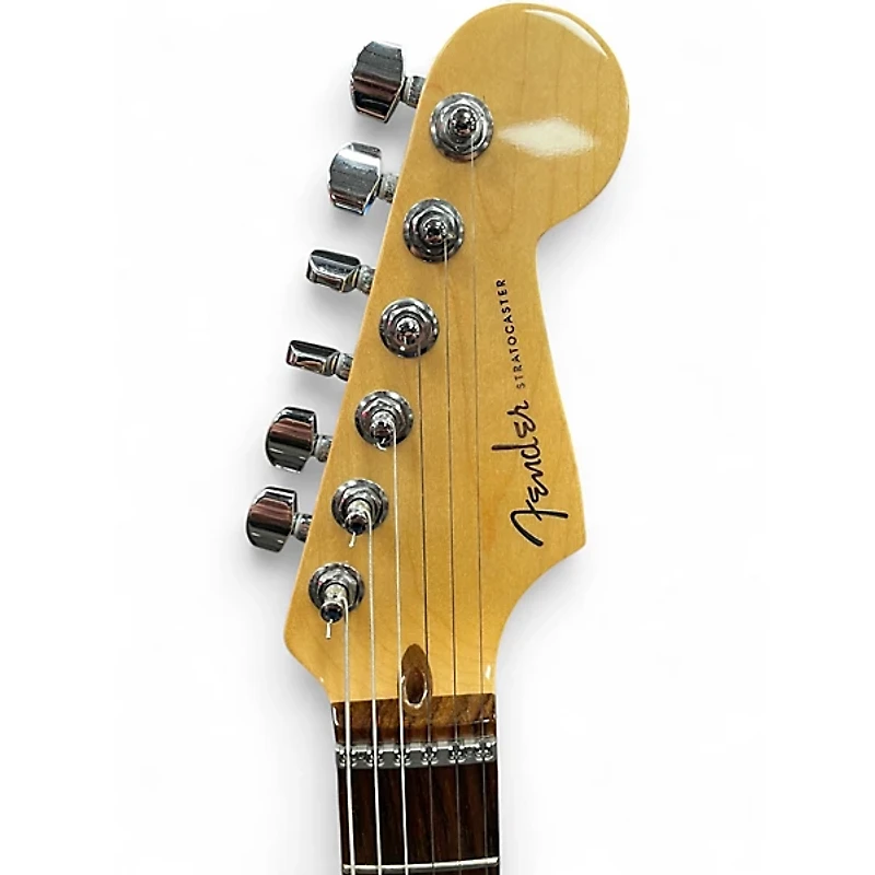 Used 2013 Fender American Deluxe Stratocaster Olympic Pearl Solid Body Electric Guitar