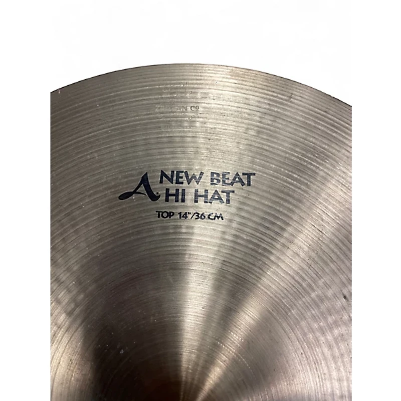 Used Zildjian 14in New Beat Hi Hat Top Cymbal