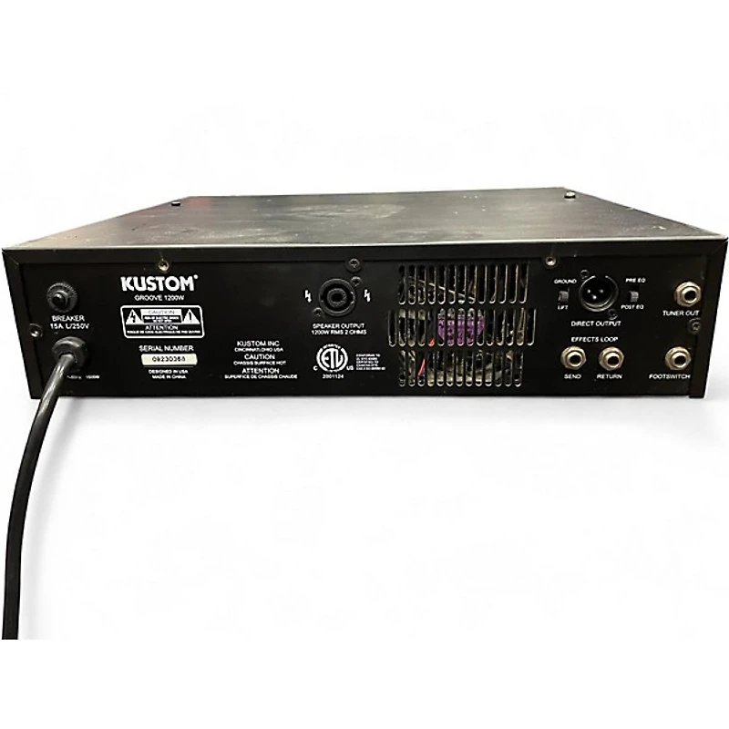 Used Kustom Groove Bass 1200 Bass Amp Head