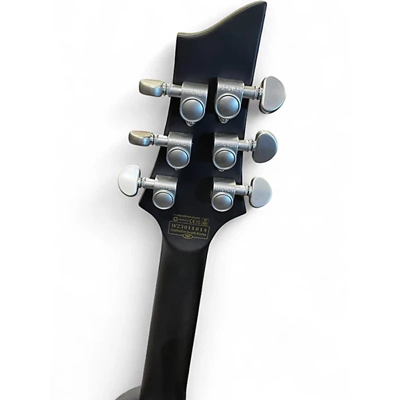 Used Schecter Guitar Research C1 Platinum Transparent White Satin Solid Body Electric Guitar