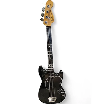 Vintage 1978 Fender Musicmaster Black Electric Bass Guitar