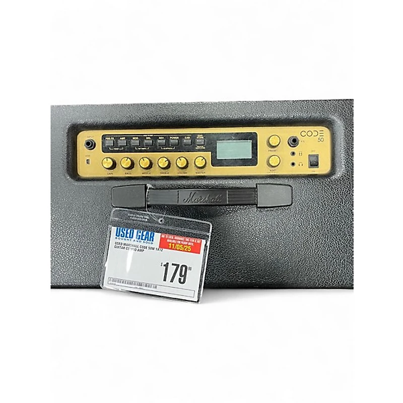 Used Marshall CODE 50W 1x12 Guitar Combo Amp