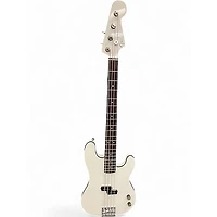 Used Fender Aerodyne Precision Bass Bright White Electric Bass Guitar