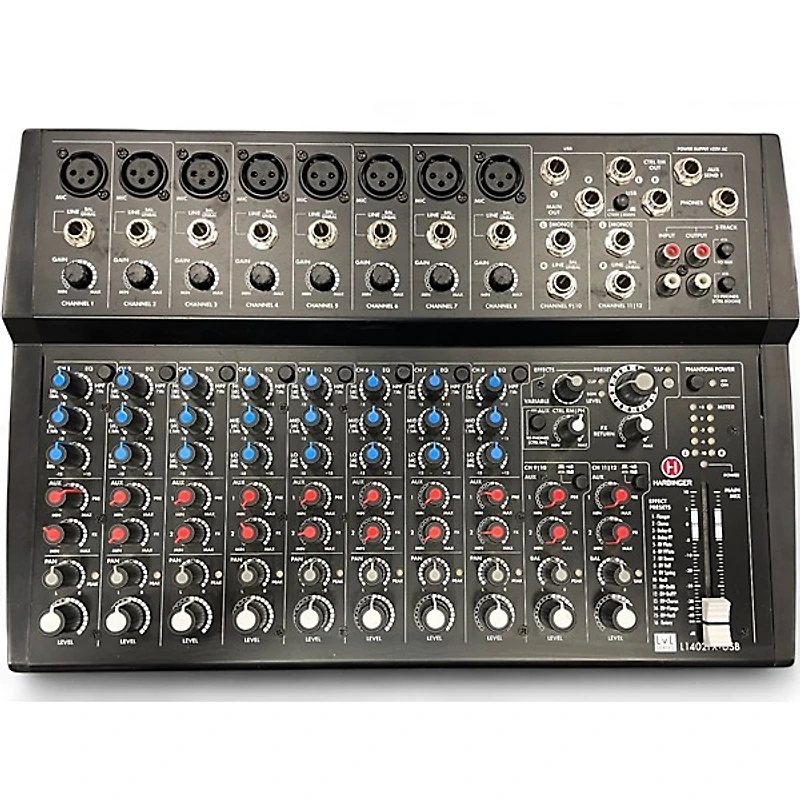 Used Harbinger L1402FX USB Unpowered Mixer