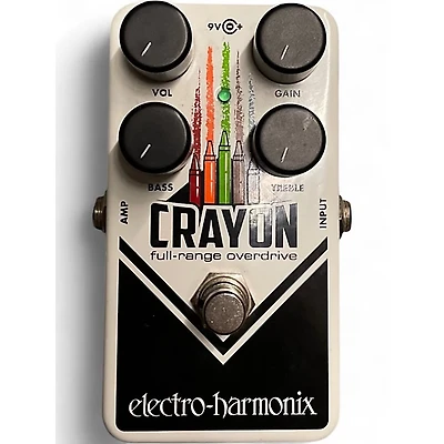 Used Electro-Harmonix Crayon Full Range Overdrive Effect Pedal