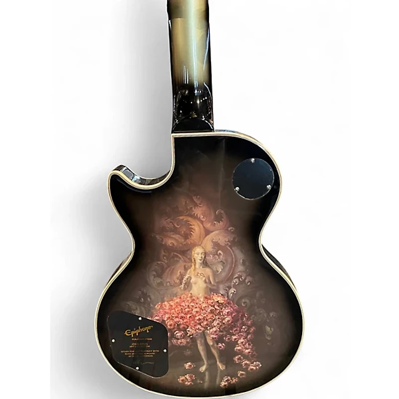 Used Epiphone Adam Jones Les Paul Custom Silverburst Solid Body Electric Guitar