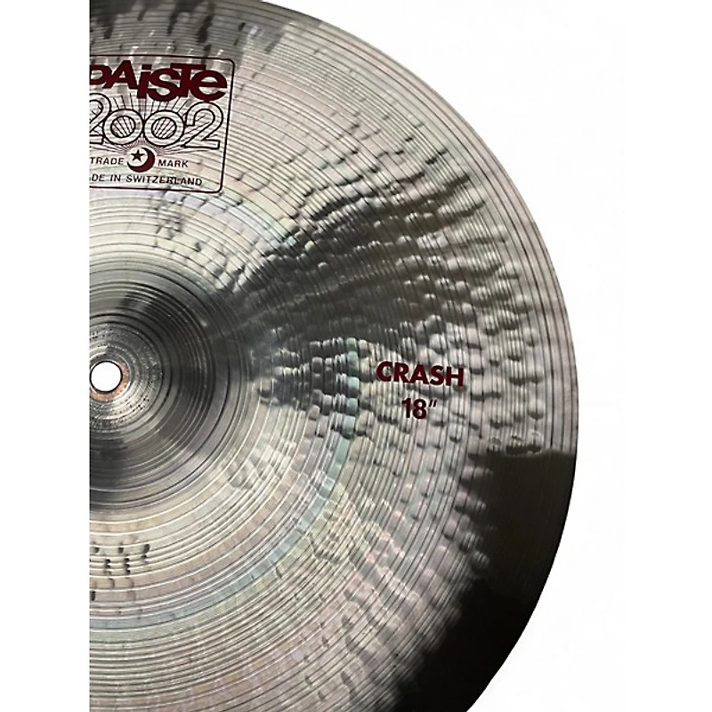 Used Paiste 18in 2002 Crash Cymbal