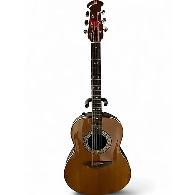 Used Ovation 1612-4 Natural Acoustic Electric Guitar