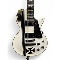 Used ESP LTD James Hetfield Signature Iron Cross WHITE Solid Body Electric Guitar