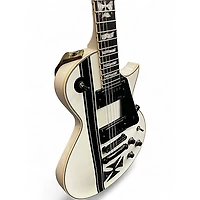 Used ESP LTD James Hetfield Signature Iron Cross WHITE Solid Body Electric Guitar