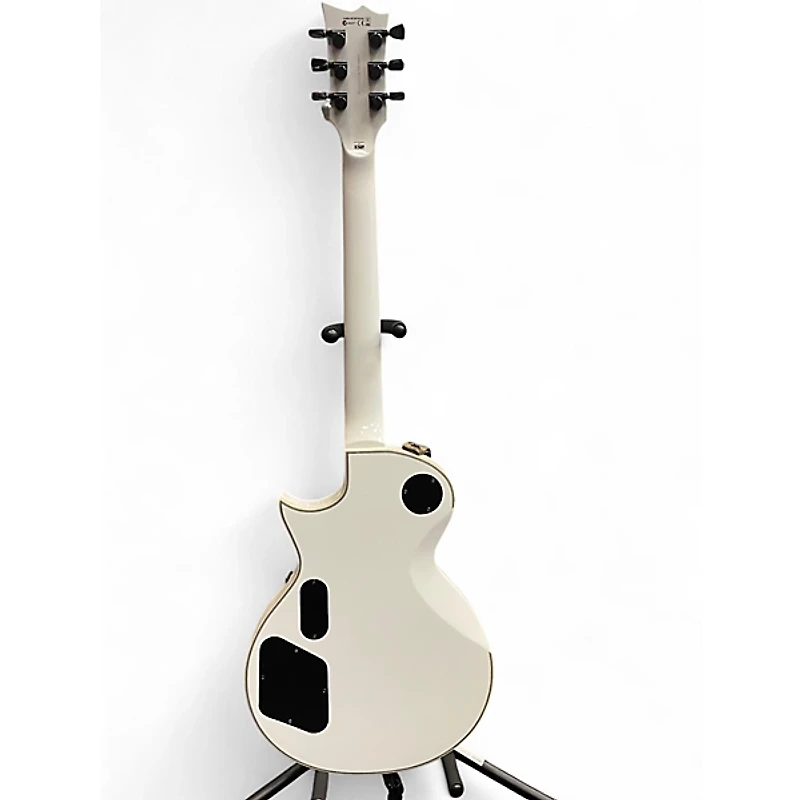 Used ESP LTD James Hetfield Signature Iron Cross WHITE Solid Body Electric Guitar