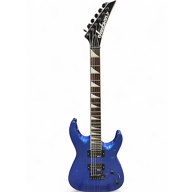 Used Jackson JS22 Dinky Metallic Blue Solid Body Electric Guitar