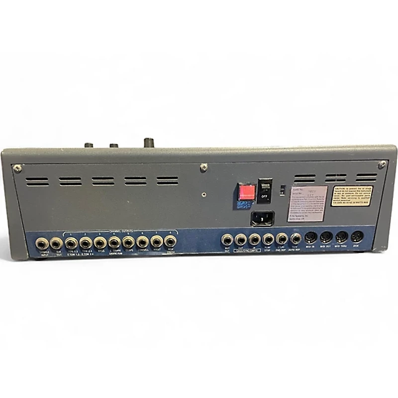 Used E-mu SP12 Drum Machine