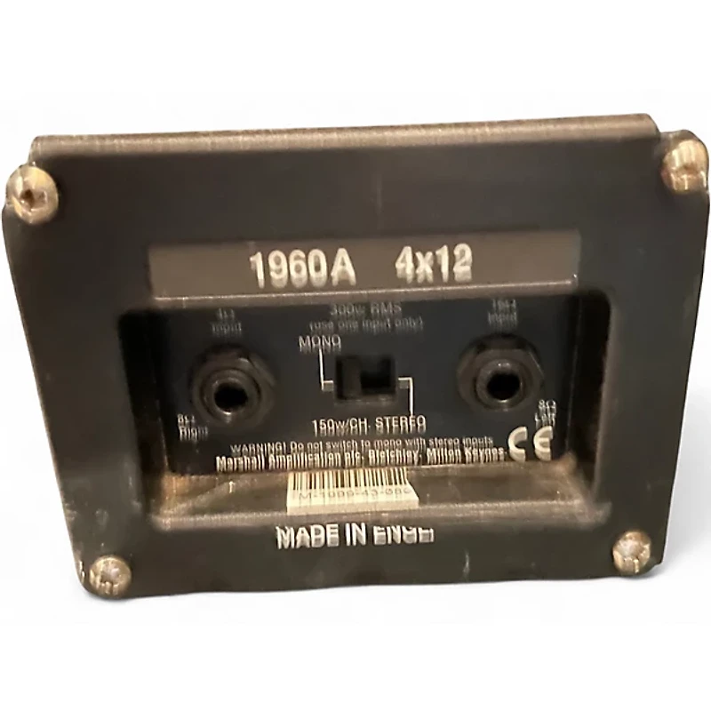 Used 1999 Marshall 1960A 300W 4x12 Stereo Slant Guitar Cabinet