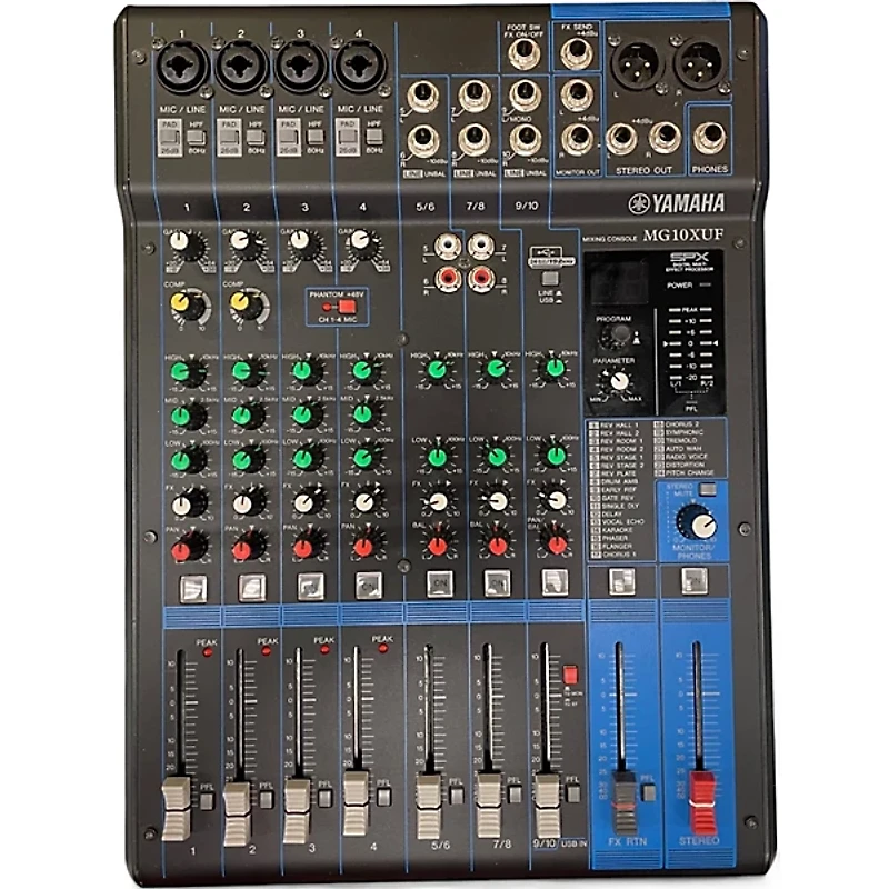Used Yamaha MG10XUF Unpowered Mixer