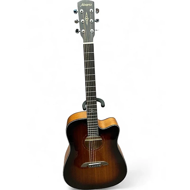 Used Alvarez AD66CE Dreadnought SHADOW BURST Acoustic Electric Guitar