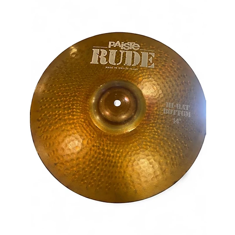 Used Paiste 14in Rude Hi Hat Pair Cymbal