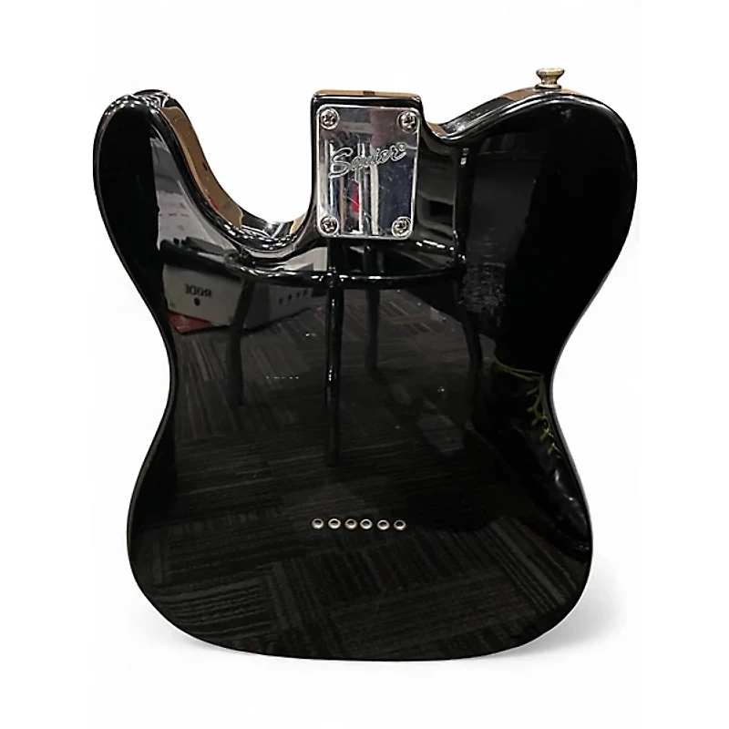 Used Fender squier telecaster Black Solid Body Electric Guitar